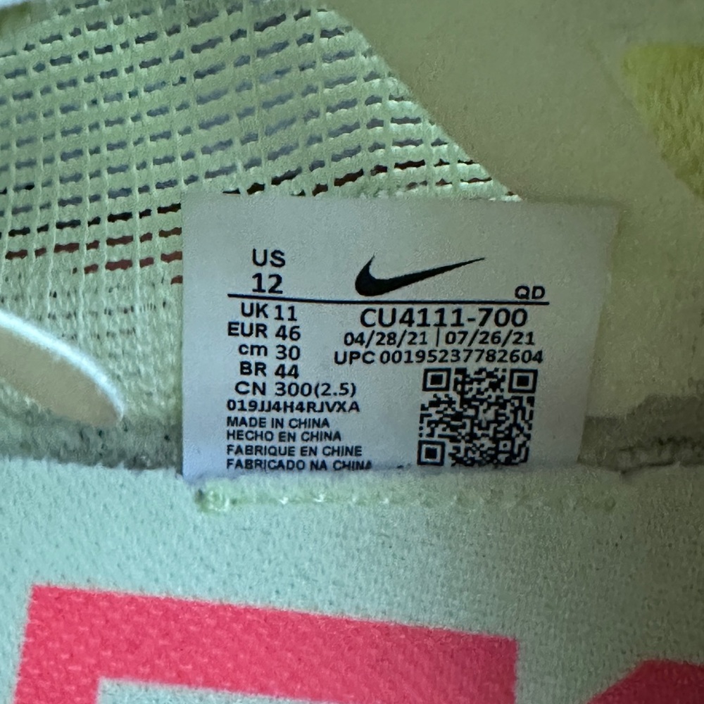 Nike ZoomX Vaporfly Next% 2 - Volt/Bright Crimson - Running shoes Size 12US - Picture 7 of 7